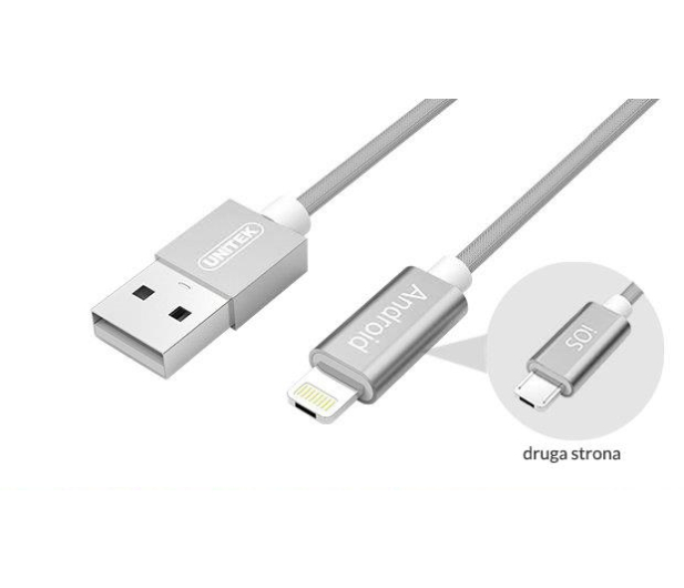 Unitek do ładowania USB 2.0 - 2w1 micro USB i Lightning - 350249 - zdjęcie